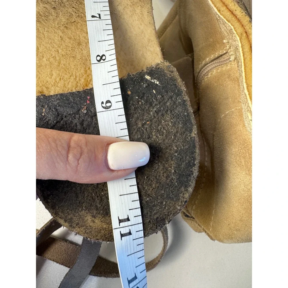 Kate Spade New York Suede Tall Wrap Boots Women 9.5 Leather Flat Crepe Sole Boho